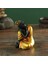 Oturan Buda Heykeli Meditasyon Heykelcik Üstü Sağa Doğru (Yurt Dışından) 3