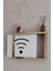 Siyah-Gold 25 x 35 x 7 cm Wifi Amblemli Duvara Asılabilir Sigorta ve Modem-Wifi Saklama Kutusu! Saklama Kutusu 1
