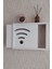 Beyaz 25 x 35 x 7 cm Wifi Amblemli Duvara Asılabilir Sigorta ve Modem-Wifi Saklama Kutusu! Saklama Kutusu 1