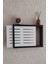 Siyah 25 x 35 x 7 cm Izgaralı Duvara Asılabilir Sigorta ve Modem-Wifi Saklama Kutusu! Saklama Kutusu 3