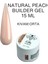 Qbee Professıonal 15ML Protez Tırnak Jeli Builder Gel Natural Peach 1