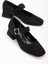 ST-006 Siyah Süet Günlük 4 cm Topuklu Bayan Ayakkabı 3