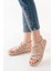 841-841 Bej Lastikli Kadın Sandalet 4