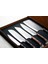 Alaz: 5'Li Şef Bıçağı Seti Kutulu - Klasik, Santoku, Kiritsuke, Fileto & Doğrama Bıçağı, Satır Ahşap Saplı Şef Mutfak Bıçak Seti 2