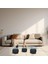 Cam Orta Sehpa | 3 Toplu Cam Sehpa | Polisitiren Ayaklı | Saydam Cam | 75 cm x 120 cm x 27 cm 2