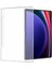 Noktaks - Galaxy Tab S10+ Plus 12.4.inç SM-X820 - Kılıf Süper Silikon Kapak - Şeffaf 2