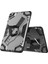 Noktaks - iPad Mini 2.3 7.9.inç A1490-A1491-A1599-A1600 - Kılıf Koruyucu El Tutmalı Defens Tablet Kılıf - Siyah-Gri 1