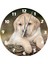 Tatlı Yavru Labrador 30 x 30 cm Akrilik Dekoratif Modern Duvar Saati 2