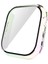 - ​​​Apple Watch 10 46mm - Kasa Koruyucu Sert PC Kasa Electroplatink Çerçeveli Ekran Koruyucu - Gard 36 - Colorful - T34196 4