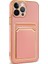 Apple iPhone 12 Pro Kılıf Bark Kartlıklı Kapak - Rose Gold 3