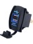 Ch-22 Çift USB Girişli 2X3.1A Mavi Işıklı Şarj 12-24V 1