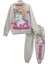 Unicorn Baskılı Gri Pamuk Alt Üst Takım Kız Çocuk Eşofman 2