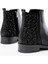 165-212 Siyah Taş Aksesuarlı Fermuarlı Günlük Kadın Bot 5