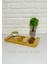 Yeninesilevim Doğal Bambu Dikdörtgen Sunumluk Tabak Servis Tabağı Kahvaltı Tabağı 13*28 cm 2