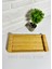 Yeninesilevim Doğal Bambu Dikdörtgen Sunumluk Tabak Servis Tabağı Kahvaltı Tabağı 13*28 cm 4