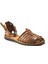 101-301 Hakiki Deri Taba - Siyah Kadın Bodrum Sandalet 4