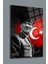 Atatürk Cam Tablo 63-Atatürk Tablosu-Türk Bayrağı Tablosu 1