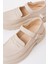745-771 Bej Kadın Günlük Yüksek Tabanlı Loafer Ayakkabı 5
