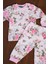 Büyük Çiçek Desenli Kız Bebek Eşofman Takımı Pamuk 4