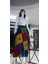 Hint Etnik Kadın Patchwork Desenli Anvelop Etek (95 Cm) 3