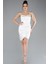 Askılı Mini Saten Davet Elbisesi ABK2174 1