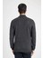 Erkek Antrasit Slim Fit Dar Kesim Basic Düz Akrilik Kazak B7851Axns 5