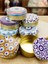 5 Adet Nazar Desen 100CC Yuvarlak Dekoratif Mum Teneke Kutu 7X3CM 1