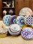 5 Adet Nazar Desen 100CC Yuvarlak Dekoratif Mum Teneke Kutu 7X3CM 2
