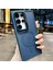Samsung Galaxy S24 Fe ile Uyumlu Kamera Lens Aparatlı Stand Olabilen Magsafe ile Uyumlu Kamera Korumalı Şeffaf Full Color Magnetic Wireless Telefon Kılıfı Navy Blue 1