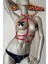 Kırmızı ve Zincir Detaylı Şık Deri Harness - Brf3 3