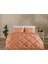 Easy Cotton Glimmer Comforter Set Çift Kişilik - Somon 1