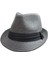 Unisex trilby Ingiliz Kasket Fötr Şapka -Açık Gri 1