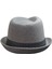 Unisex trilby Ingiliz Kasket Fötr Şapka -Açık Gri 2