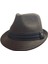 Unisex trilby Ingiliz Kasket Fötr Şapka -Kahverengi 1