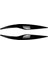 For Fiesta Mk6 2008-2012 Glossy Black Front Headlight Cover Head Light Lamp Eyid Eyebrow Trim (Yurt Dışından) 1