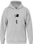 Balloon Astronaut Baskılı Kapüşonlu Içi Yumuşak Polarlı Oversize Sweatshirt - Gri 1