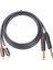 1,5M / 5Ft 2X6,35Mm 1/4 Inç Jak - 2 Rca Ofc Ses (Yurt Dışından) 1