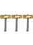 3X Gitar Köprüsü Eyer Pirinç Set Pirinç Eyer Elektro Gitar Parçaları Için (Yurt Dışından) 1