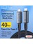 40GBPS 240W 4.0 Thunderbolt Type-C To Type-C Şarj, Data ve 8k 60Hz Görüntü Aktarım Kablosu Tip C ZR848 4