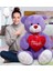 Peluşçu Dayı 140 cm Dev Bobo Seni Seviyorum Kalpli Sevgiliye Özel 1