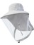 Arıcılık Ağ Şapka Yüz Koruyucu Şapka Balıkçılık Kamp Açık Hava Sporları Açık Gri (Yurt Dışından) 3