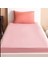 Cotton (Pamuk) 100 x 200+30 cm Pembe Fitted (Lastikli) Tek Kişilik Çarşaf Bed Sheett 1