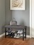 Kapitoneli Metal Bench Ayakkabılık, Kapı Önü Şık Ayakkabılık,ayakkabılık 4
