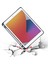 Apple iPad Pro 11'' Inç M1-M2 Çip 2022 / 2021 Uyumlu Silikon Kalemlikli Silikon Sarj Bölmeli Kılıf 4
