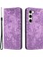 Samsung Galaxy S23 Deri Manyetik Cüzdan Telefon Kılıfı Fil Desenli (Yurt Dışından) 1