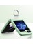Samsung Galaxy Z Flip6 5g Sert Pc Metal Halka Tutucu Kaymaz Cilt-Dokunmatik Telefon Kapağı (Yurt Dışından) 4