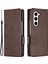 Samsung Galaxy Z Fold5 5g Çizgi Anti-Çizelge Telefon Kılıfı Pu Deri Cüzdan Kapak Stand Saplamalı (Yurt Dışından) 1