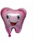 Diş Folyo Balon Pembe 50 cm 1