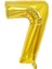 Altın Folyo Balon 40" Inç 100 cm 7 Rakamı 1