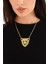 Pınkmark Kadın Gold Kaplan Kafa Kolye 50CM PMKL25615 1